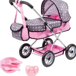 Flat River Group Bayer Dolls Pram Smarty Set with Accessories for 18" Dolls* Social & Emotional Skills|Stuffed Animals & Plush Toys