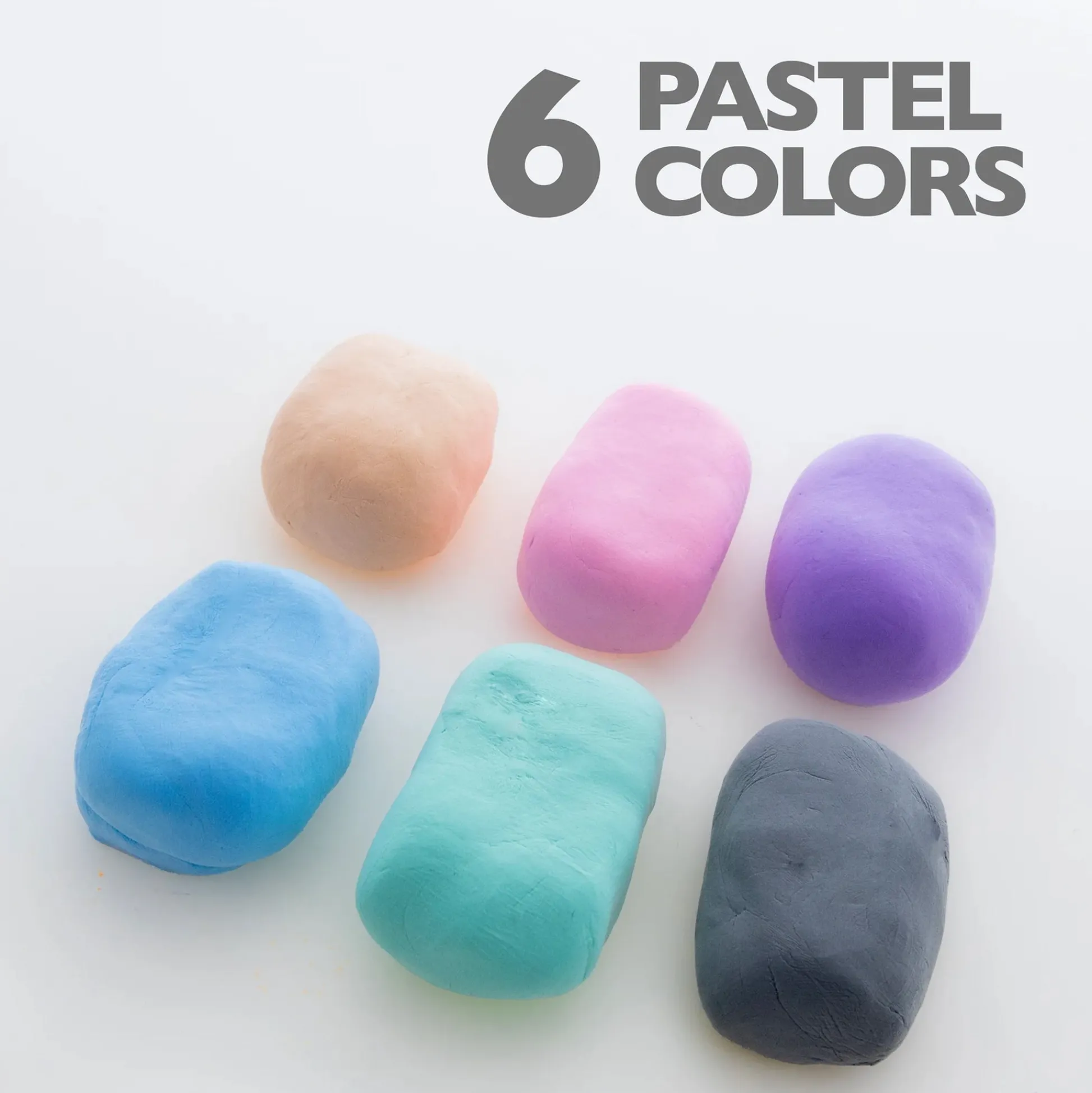 Educators Resource BAZIC Pastel Air Dry Modeling Clay 2 Oz., 48 Pack - Assorted Colors* Clay, Dough & Sand Art
