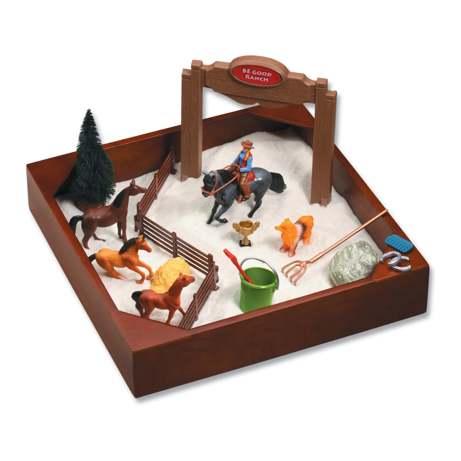 AreYouGame Be Good Company - My Little Sandbox - Horse Ranch Play Set* Animal Figures|Dress Up