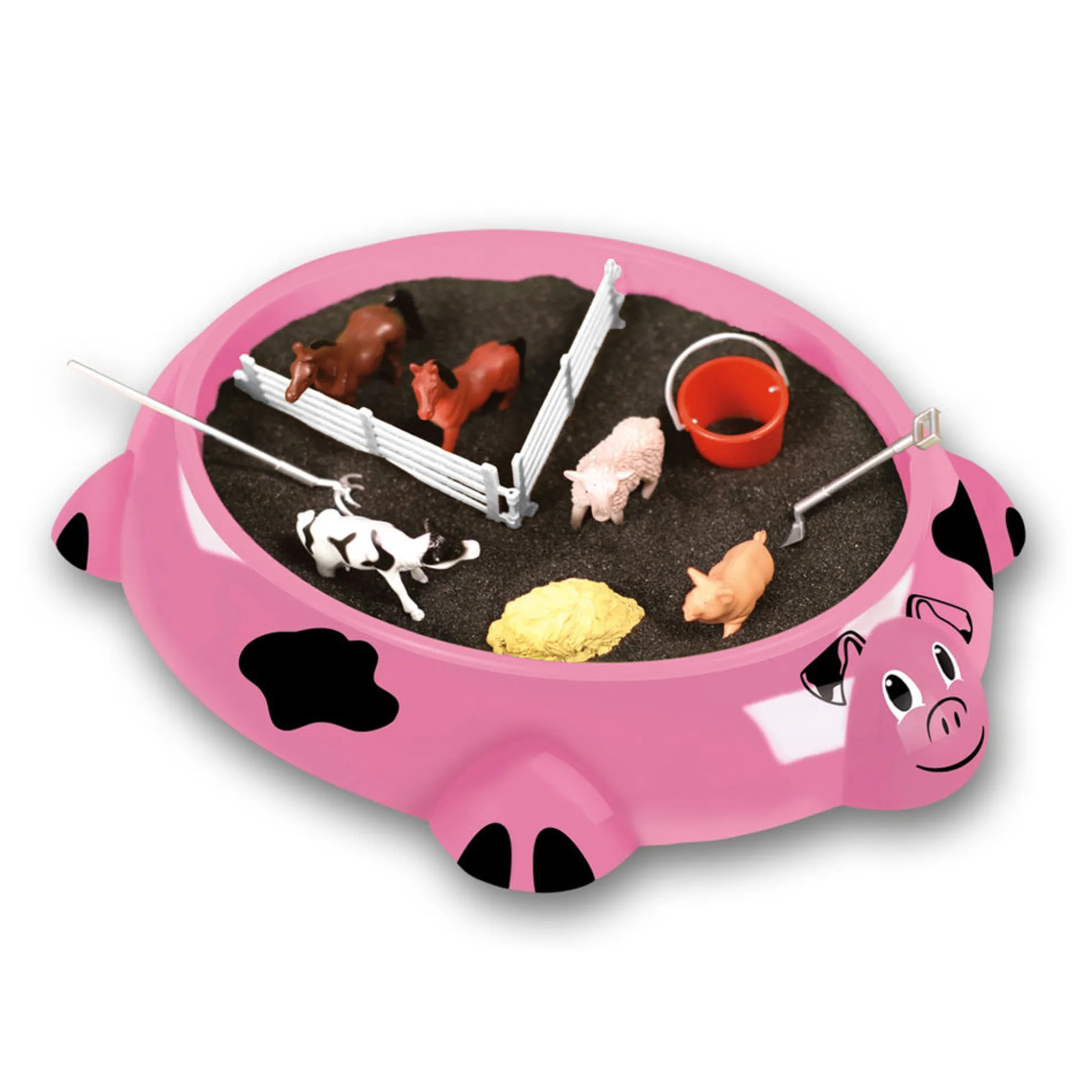AreYouGame Be Good Company - Sandbox Critters Tabletop Play Set - Piggy Farm* Animal Figures|Social & Emotional Skills