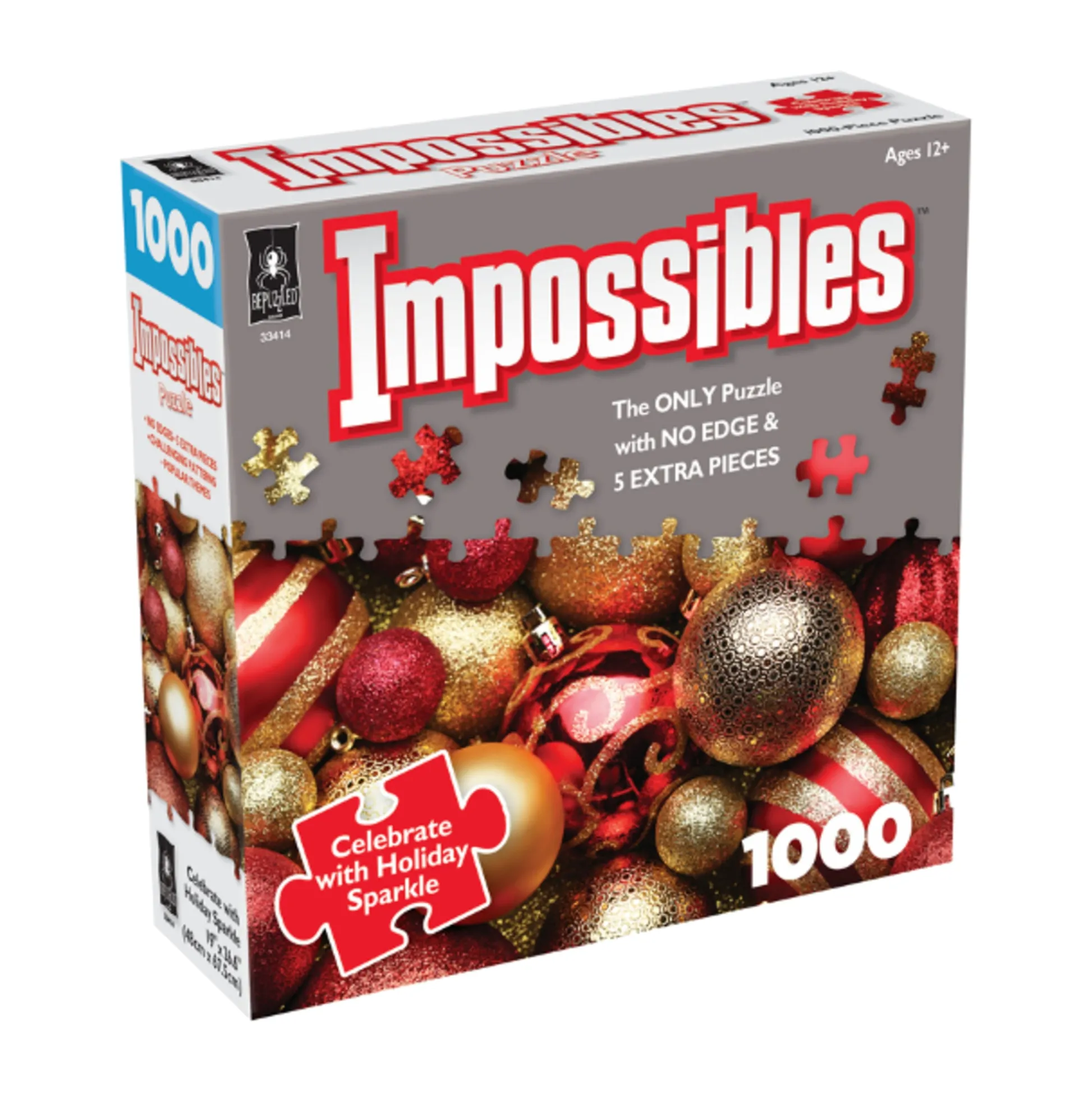 AreYouGame Be Puzzled Celebrate with Holiday Sparkle Jigsaw Puzzle - 1000 pc* Puzzles
