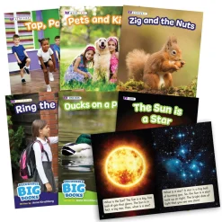 Flat River Group Beanstalk Books: Decodable Big Books Non-Fiction Set - 6 XL Books*Kids Reading, Writing & Speech|Kids Books