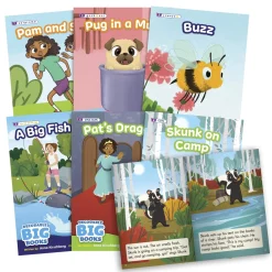 Flat River Group Beanstalk Books: Decodable Big Books Fiction Set - 6 XL Books*Kids Reading, Writing & Speech|Kids Books