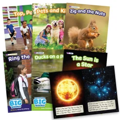 Educators Resource Beanstalk Books 6-Pack Decodable Big Non-Fiction Books Set*Kids Reading, Writing & Speech|Kids Books
