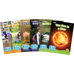 Educators Resource Beanstalk Books 6-Pack Decodable Big Non-Fiction Books Set*Kids Reading, Writing & Speech|Kids Books