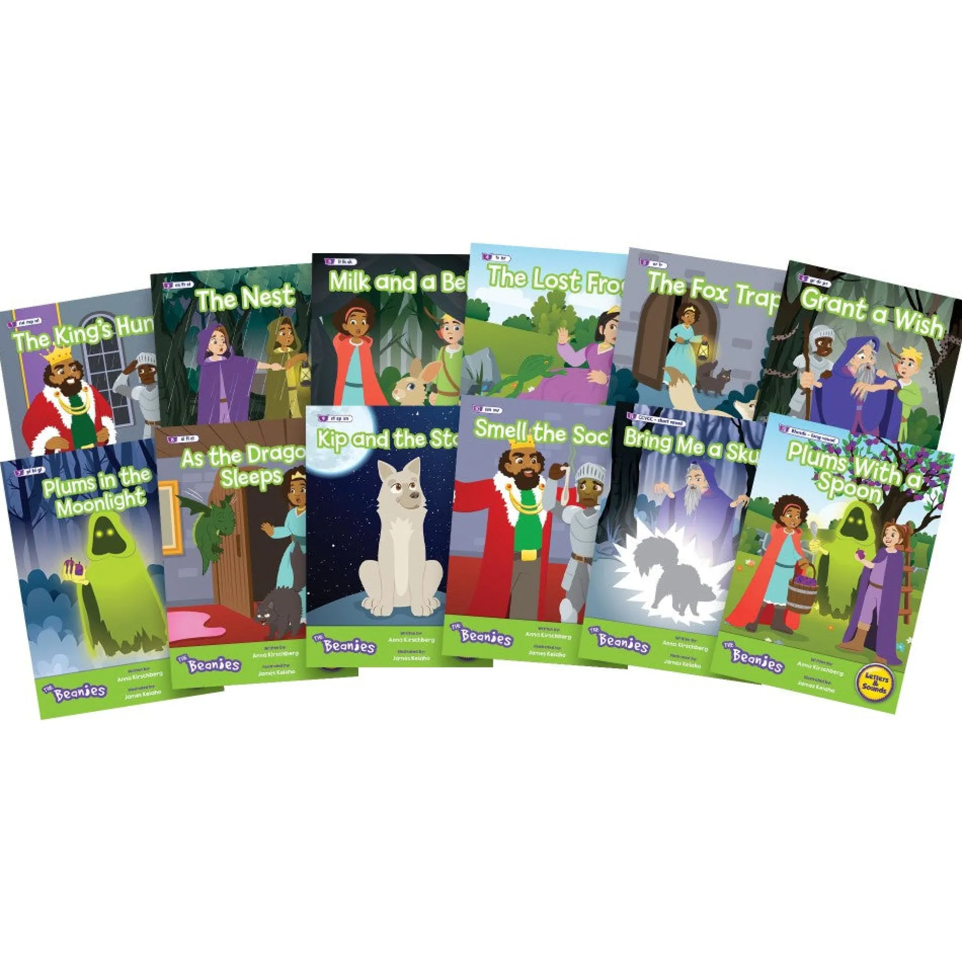 Flat River Group Beanstalk Books: The Beanies Hi-Lo Diversity Decodables 12-Book Set - Phase 4*Kids Reading, Writing & Speech|Kids Books