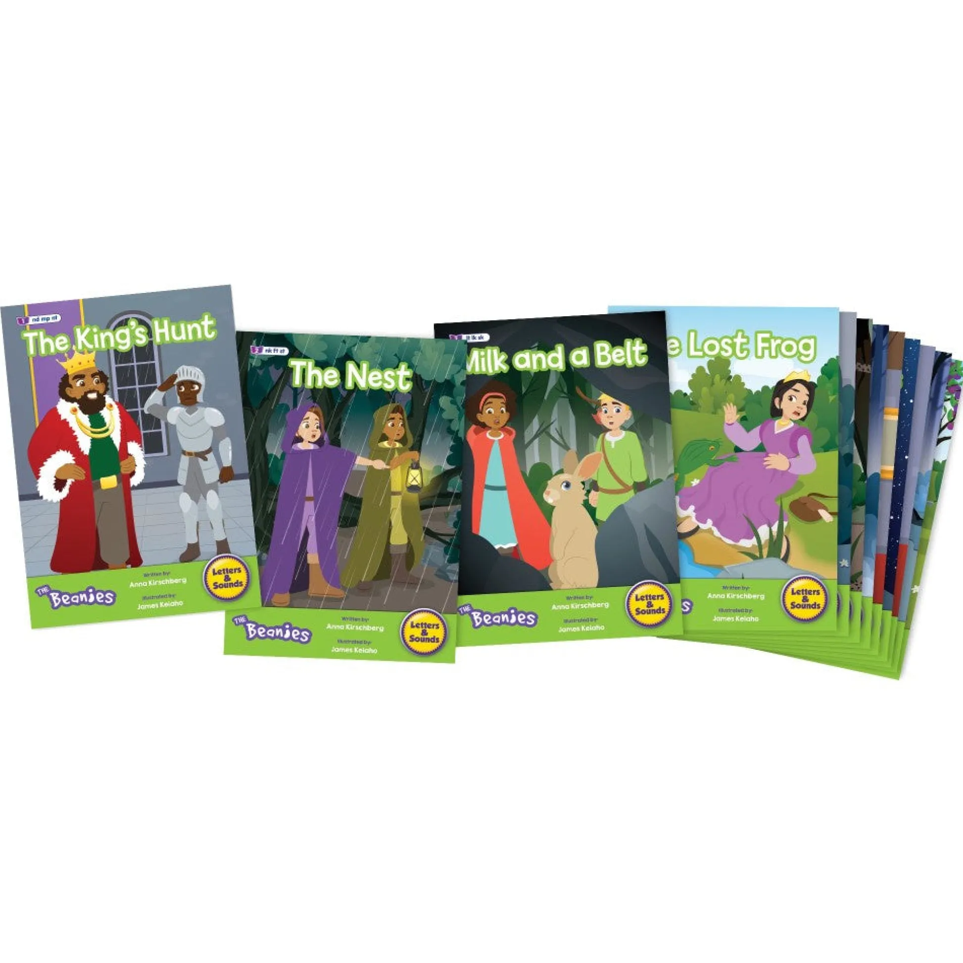 Flat River Group Beanstalk Books: The Beanies Hi-Lo Diversity Decodables 12-Book Set - Phase 4*Kids Reading, Writing & Speech|Kids Books