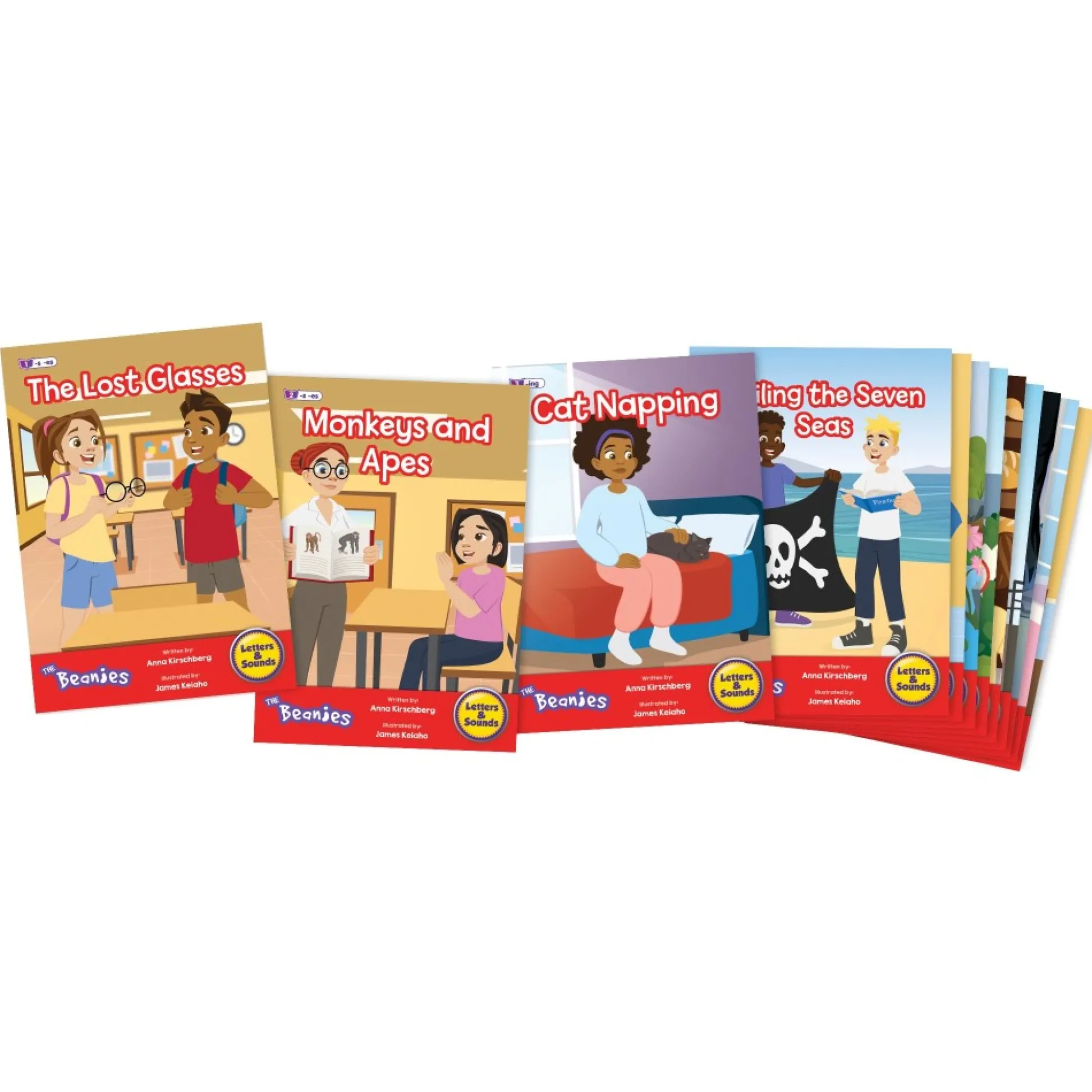 Flat River Group Beanstalk Books: The Beanies Hi-Lo Diversity Decodables - 12 Book Set, Phase 6*Kids Reading, Writing & Speech|Kids Books