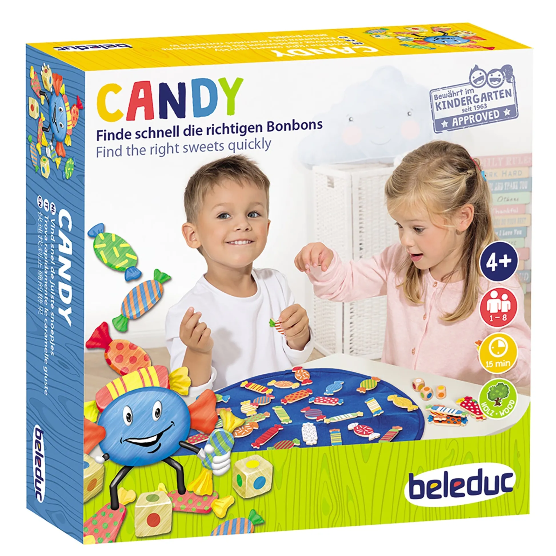 Educators Resource Beleduc Candy Game Colorful Wooden Memory Challenge* Role-Playing Games|Board Games