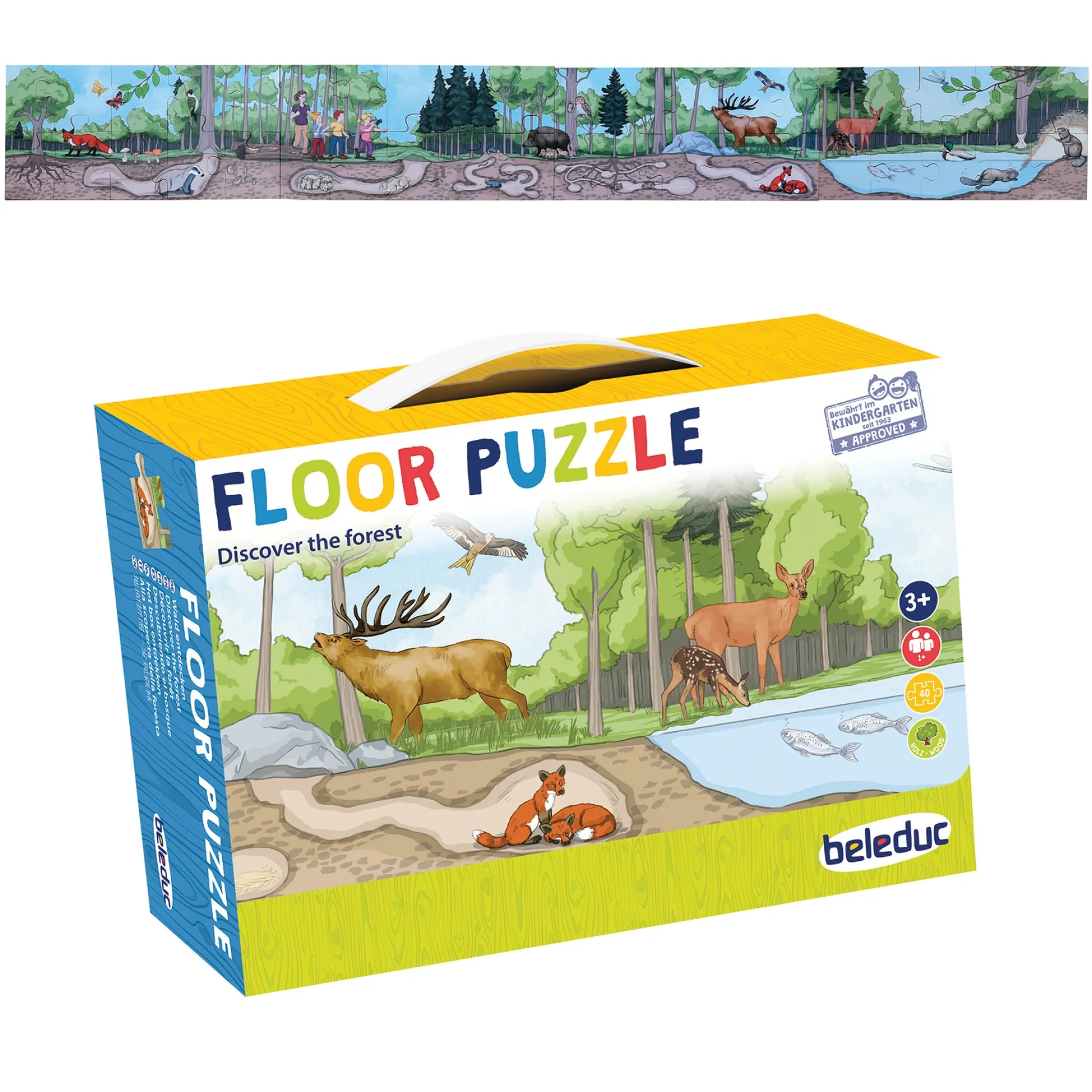 Educators Resource Beleduc Enchanted Forest 40pc Floor Puzzle - Discover the Forest* Puzzles