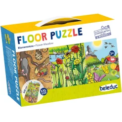 Educators Resource Beleduc Flower Meadow 45-Piece Wooden Floor Puzzle* Puzzles
