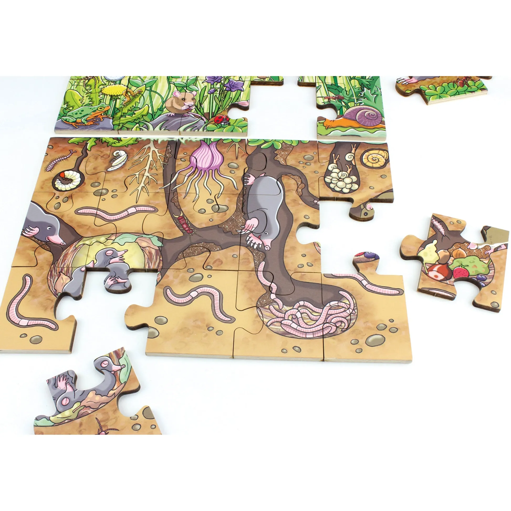 Educators Resource Beleduc Flower Meadow 45-Piece Wooden Floor Puzzle* Puzzles