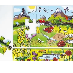 Educators Resource Beleduc Flower Meadow 45-Piece Wooden Floor Puzzle* Puzzles