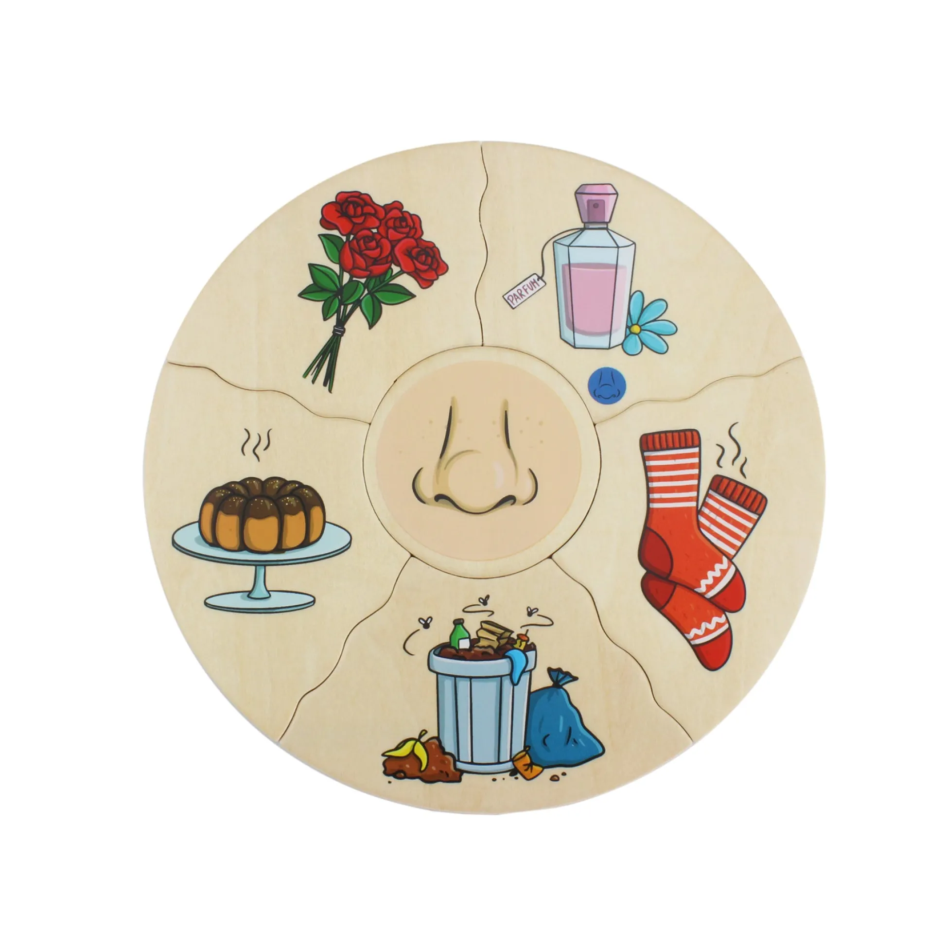 Educators Resource Beleduc Humanico 5 Senses Puzzle - Sensory Exploration Game* Puzzles