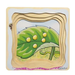 Educators Resource Beleduc Layer Puzzle - Transformative Butterfly Lifecycle* Puzzles|Preschool Education Toys & Activities