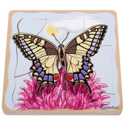 Educators Resource Beleduc Layer Puzzle - Transformative Butterfly Lifecycle* Puzzles|Preschool Education Toys & Activities