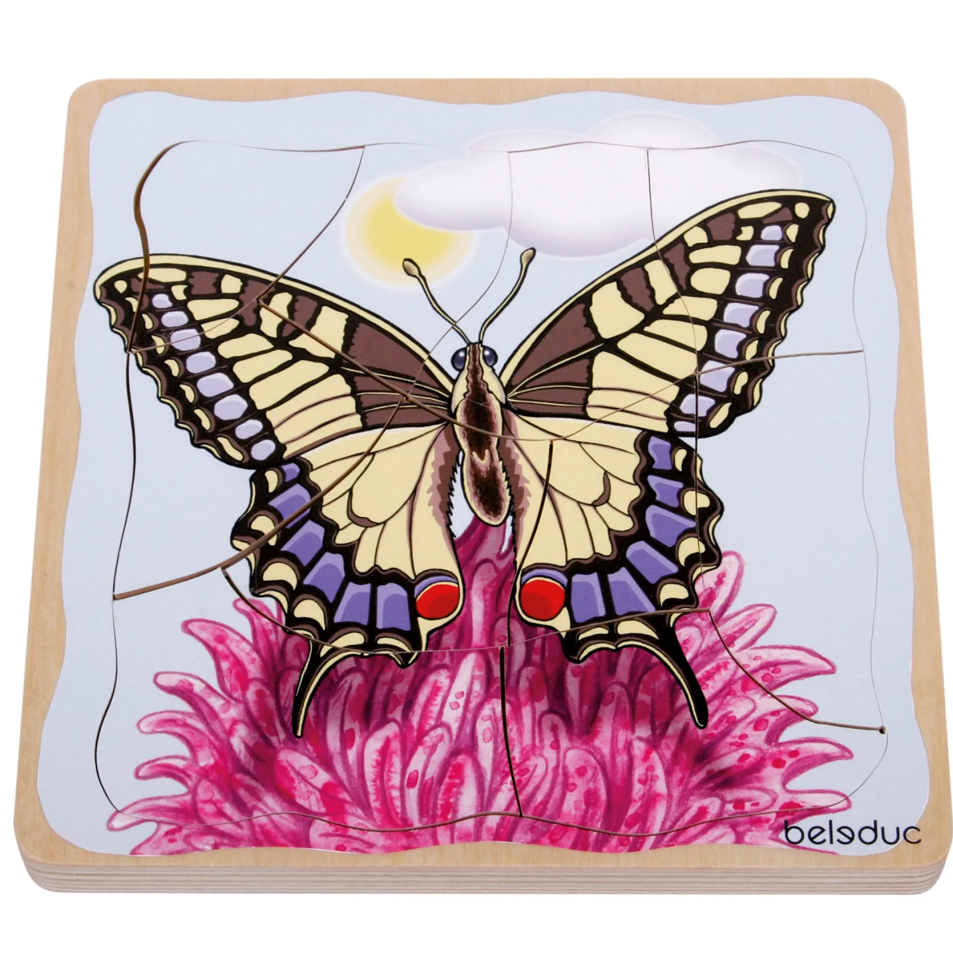 Educators Resource Beleduc Layer Puzzle - Transformative Butterfly Lifecycle* Puzzles|Preschool Education Toys & Activities
