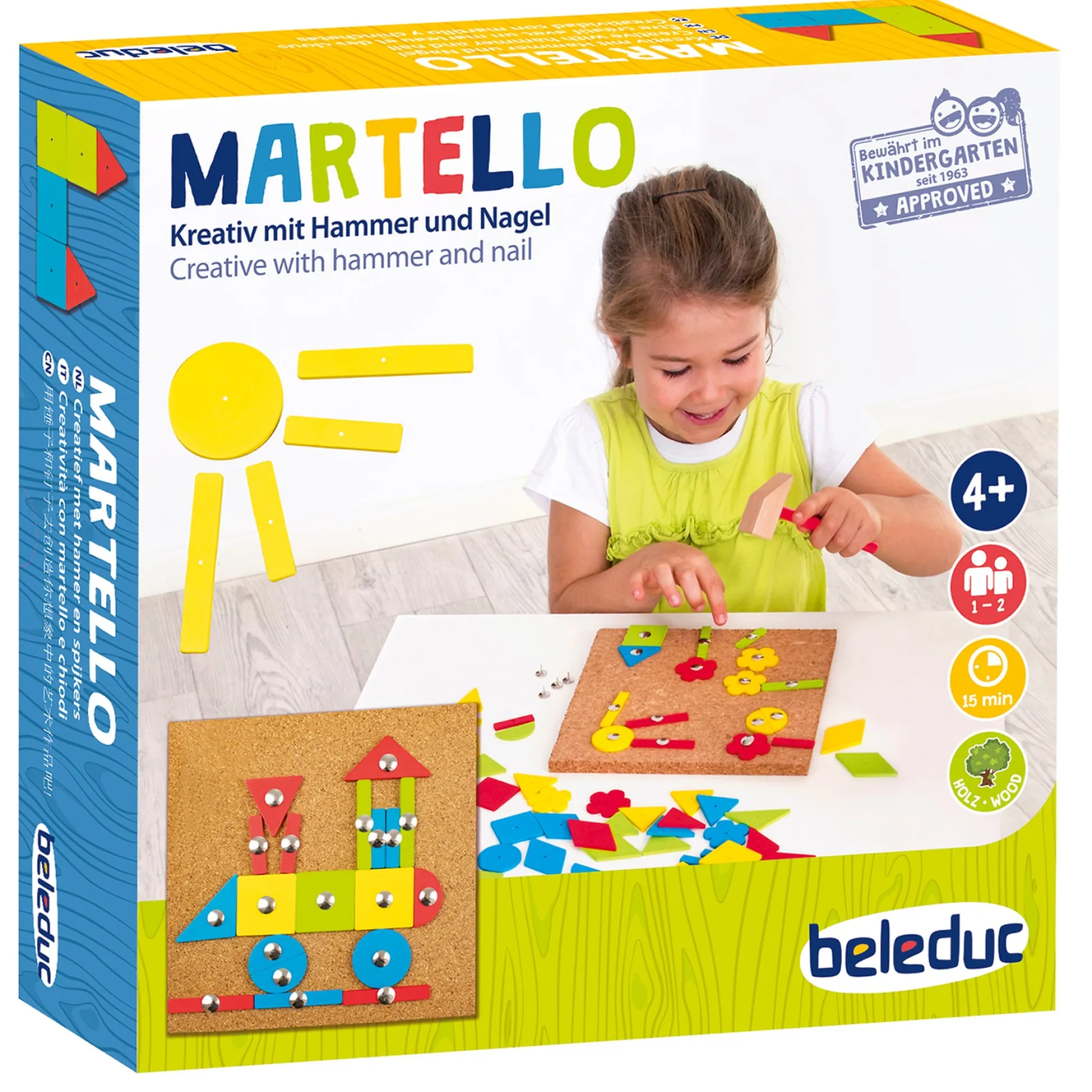Educators Resource Beleduc Martello Game - Creative Cork Board Hammer & Nails Kit* Crafts & Activities