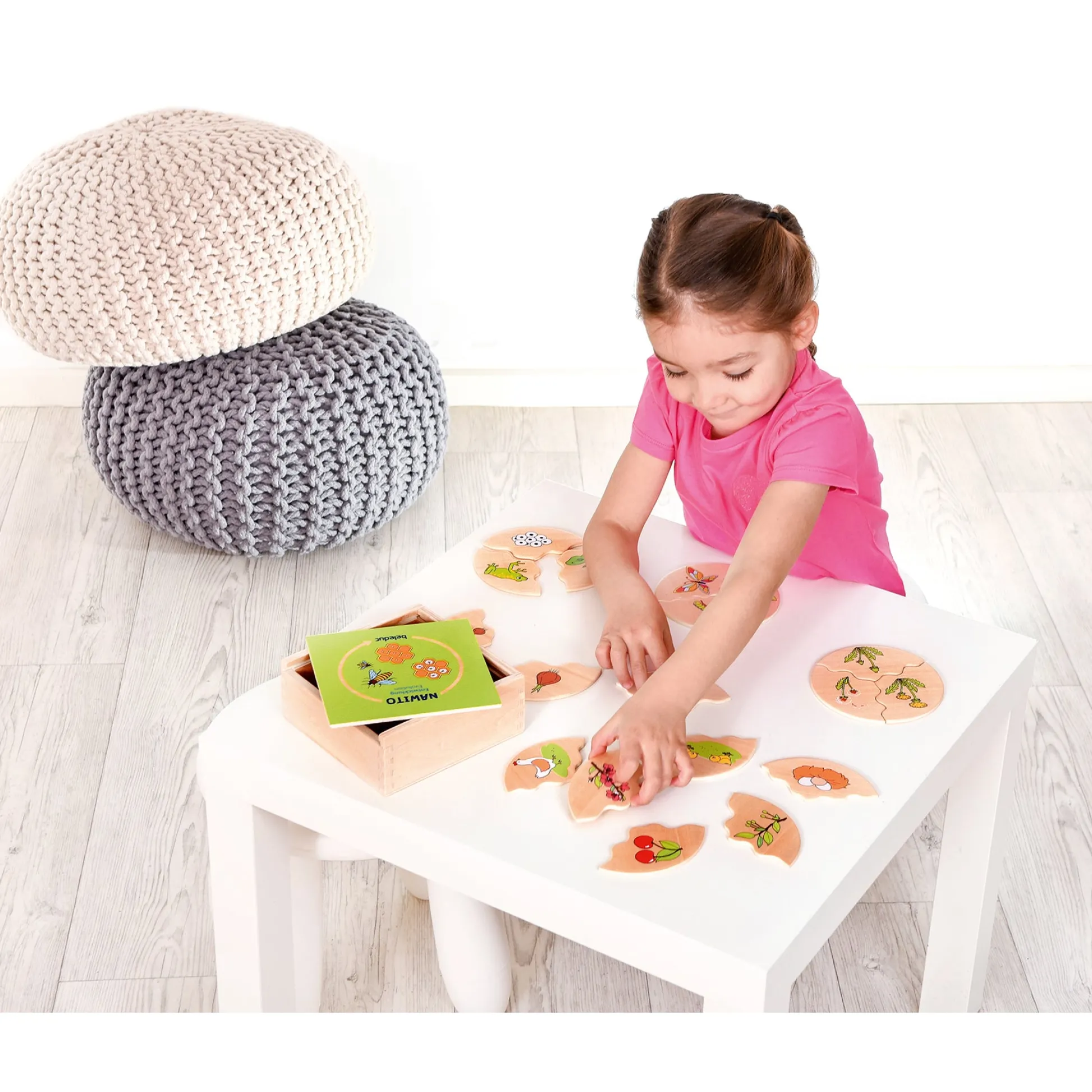 Educators Resource Beleduc Nawito 10-Pack Evolution Wooden Puzzles - 30 pc* Puzzles