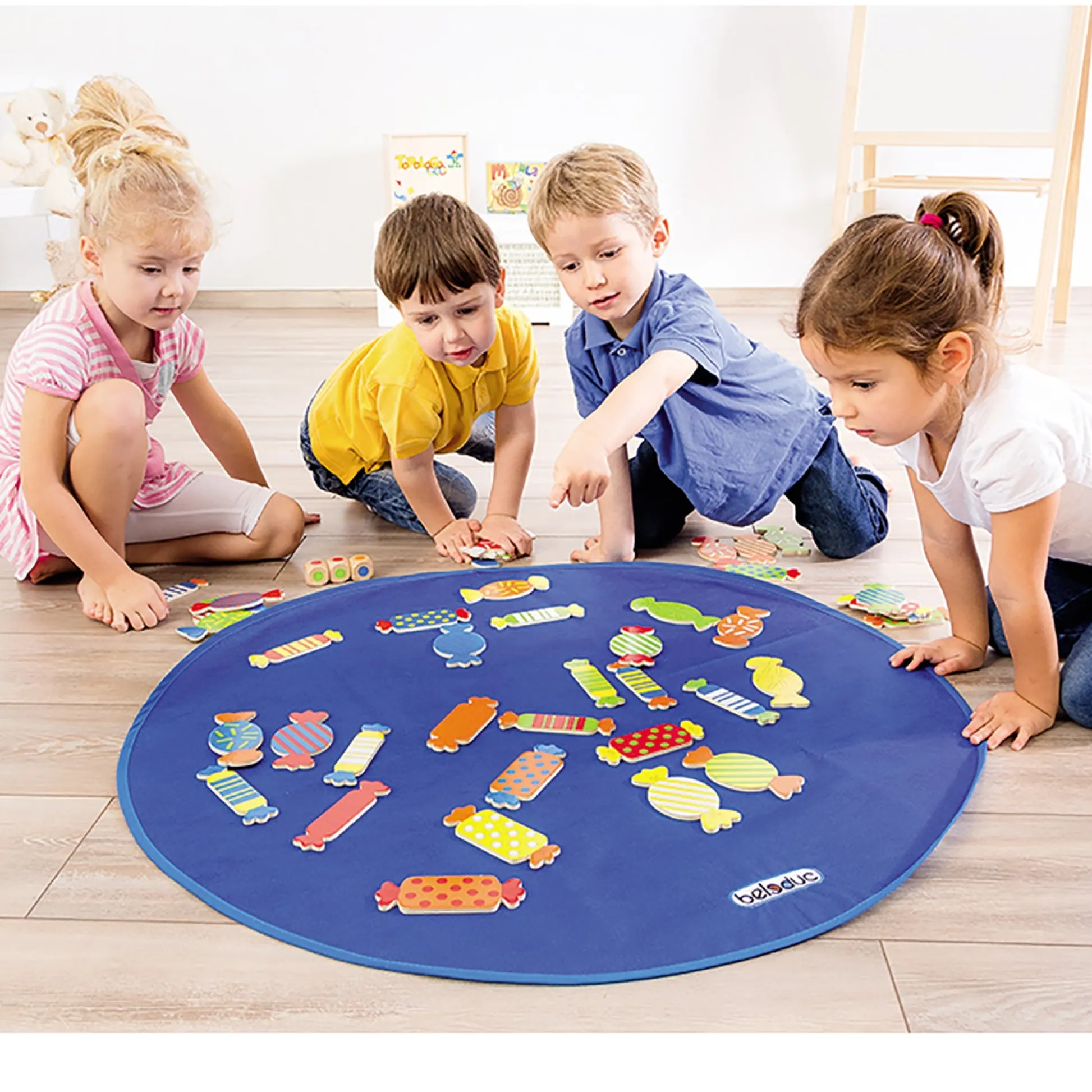 Educators Resource Beleduc XXL Candy Color Quest Floor Game* Role-Playing Games|Board Games
