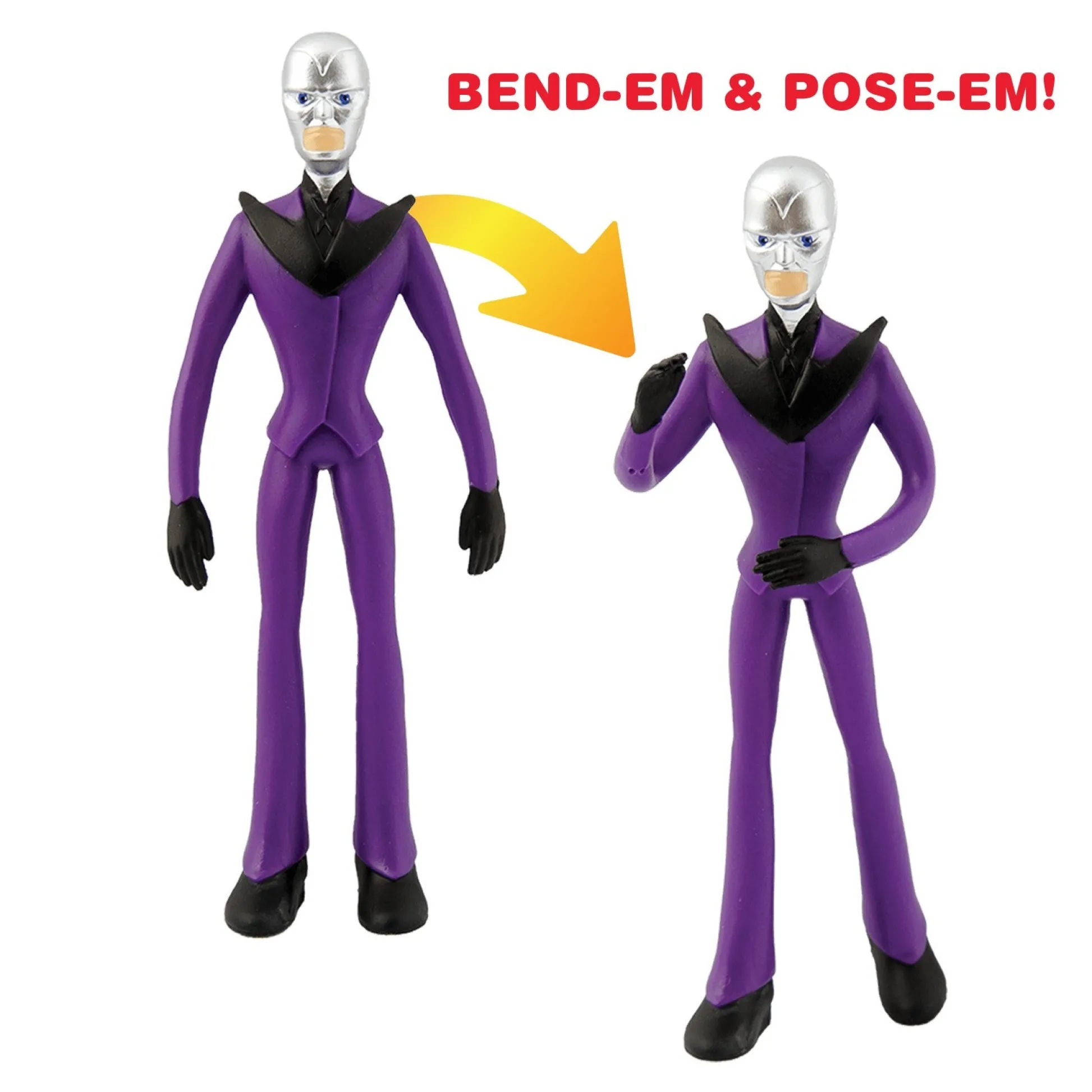 The Distribution Solutions BEND-EMS Miraculous 5-inch Flexible Action Figure - Hawk Moth* Collectible Figures & Playsets