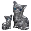 AreYouGame BePuzzled Black Cat & Kitten 3D Crystal Puzzle - 49 pc* Puzzles