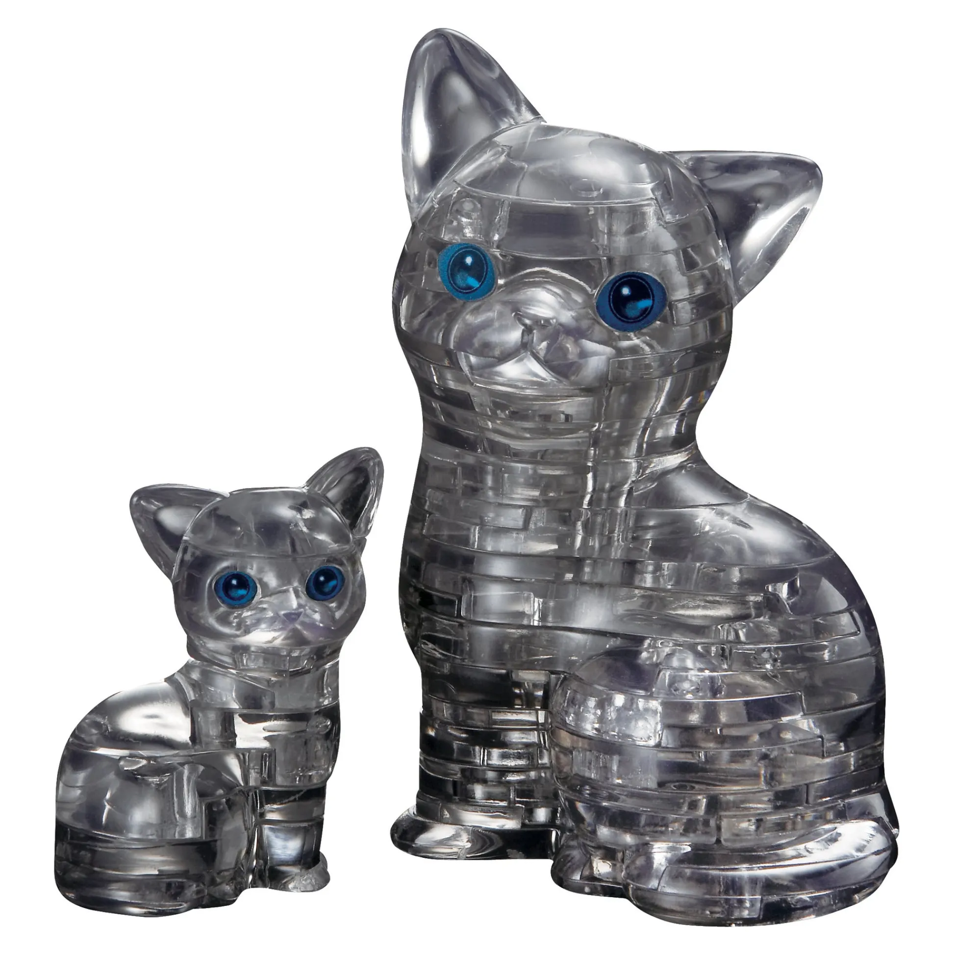 AreYouGame BePuzzled Black Cat & Kitten 3D Crystal Puzzle - 49 pc* Puzzles