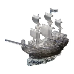 AreYouGame BePuzzled Black Pirate Ship 3D Crystal Puzzle - 101 Pcs* Puzzles