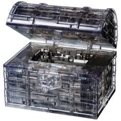 AreYouGame BePuzzled Black Treasure Chest 3D Crystal Puzzle - 52 Pieces* Puzzles