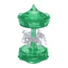 AreYouGame BePuzzled 3D Crystal Carousel Puzzle - Enchanting Green/White, 83 Pieces* Puzzles