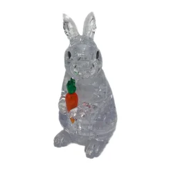 AreYouGame BePuzzled 3D Crystal Rabbit Puzzle - 43 Pieces (White)* Puzzles