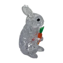 AreYouGame BePuzzled 3D Crystal Rabbit Puzzle - 43 Pieces (White)* Puzzles