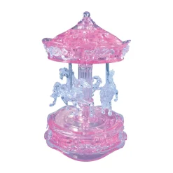 AreYouGame BePuzzled Deluxe Pink Carousel 3D Crystal Puzzle - 83 Pieces* Puzzles