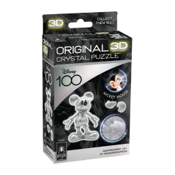 AreYouGame BePuzzled Disney 100 Platinum Edition 3D Crystal Puzzle - Mickey Mouse, 37 pcs* Puzzles