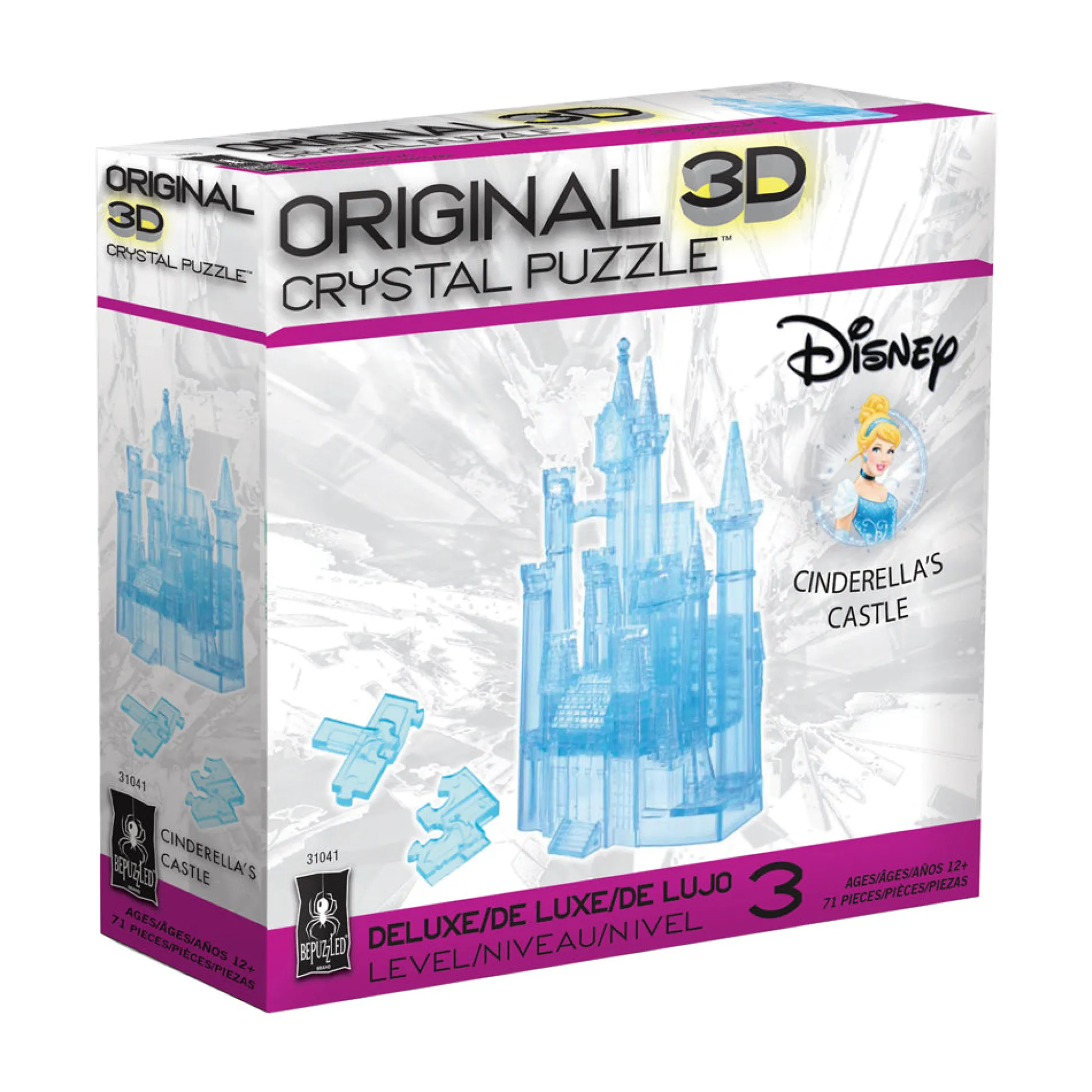 AreYouGame BePuzzled Disney Cinderella's Castle 3D Crystal Puzzle - 71 pcs* Puzzles