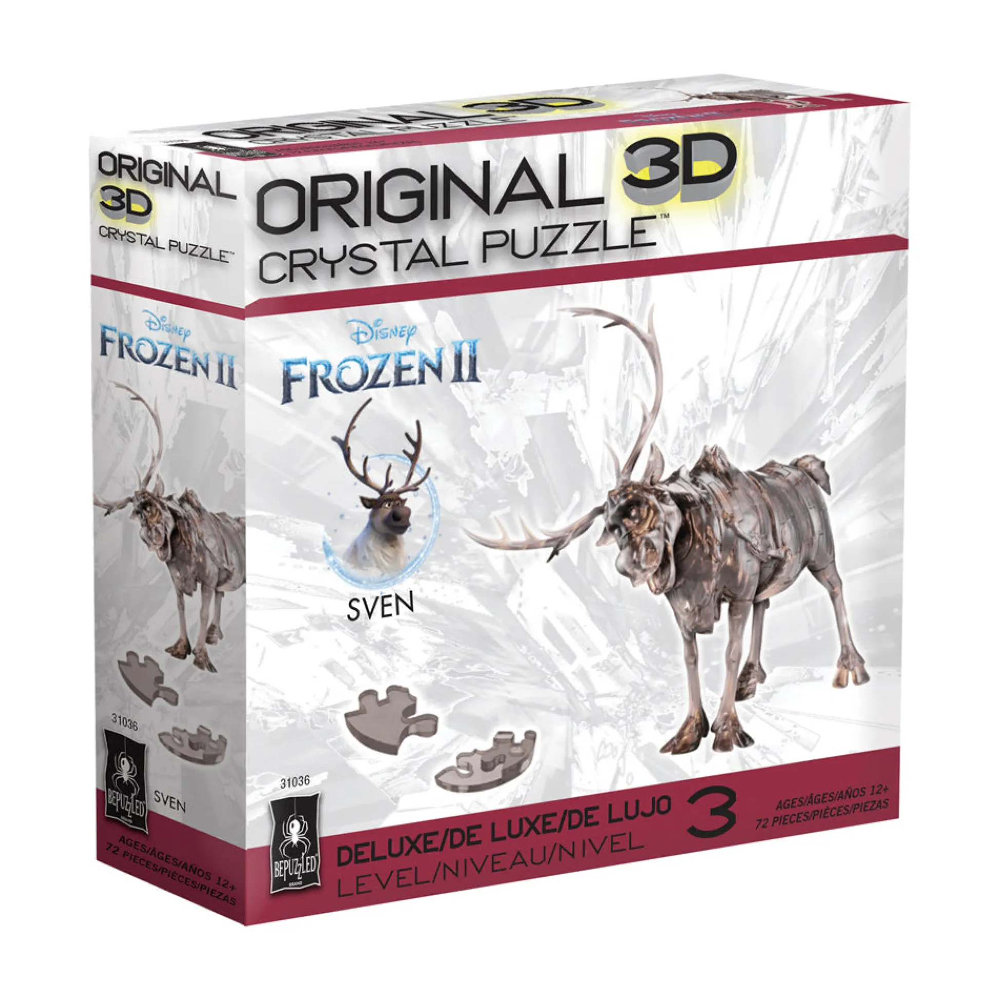 AreYouGame BePuzzled Disney Frozen II Sven 3D Crystal Puzzle - 72 pcs* Puzzles