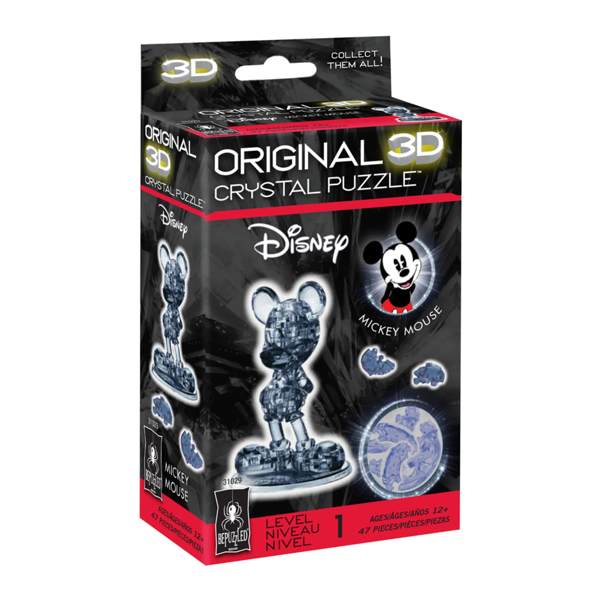 AreYouGame BePuzzled Disney Mickey Mouse 3D Crystal Puzzle - 47 pcs* Puzzles