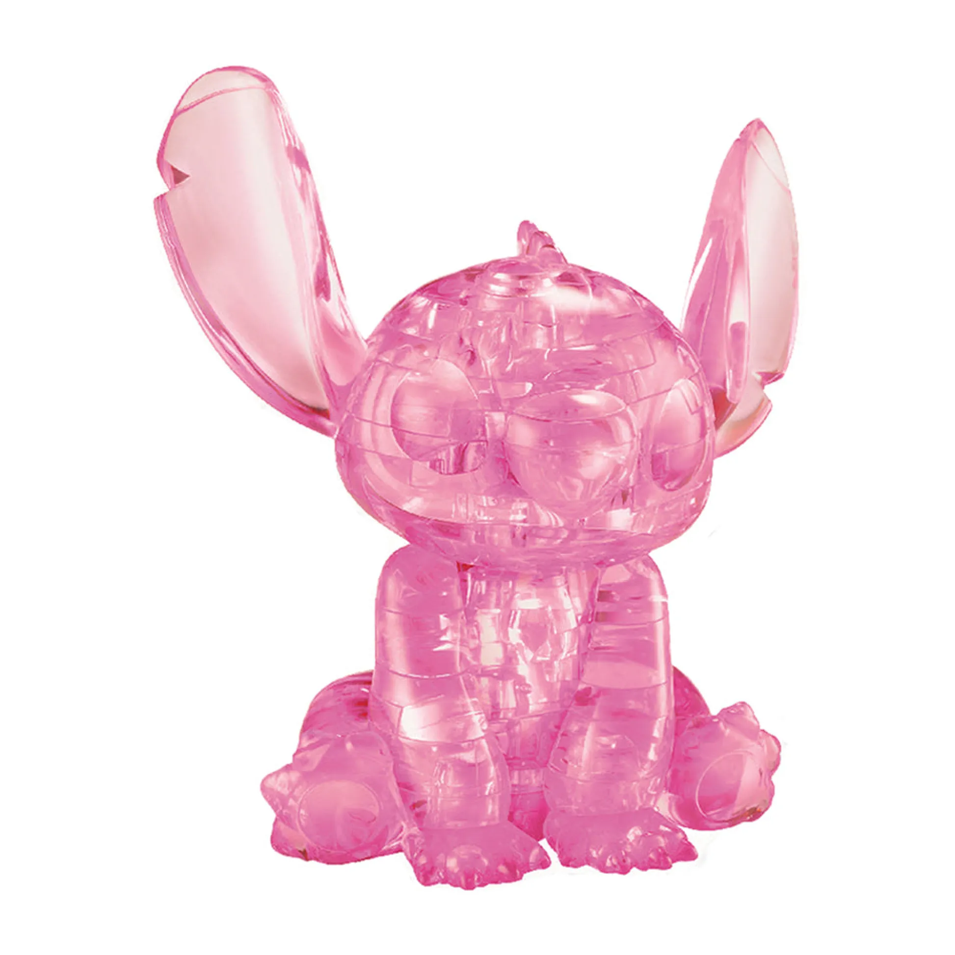 AreYouGame BePuzzled Disney Stitch 3D Crystal Puzzle - Pink, 43 Pieces* Puzzles
