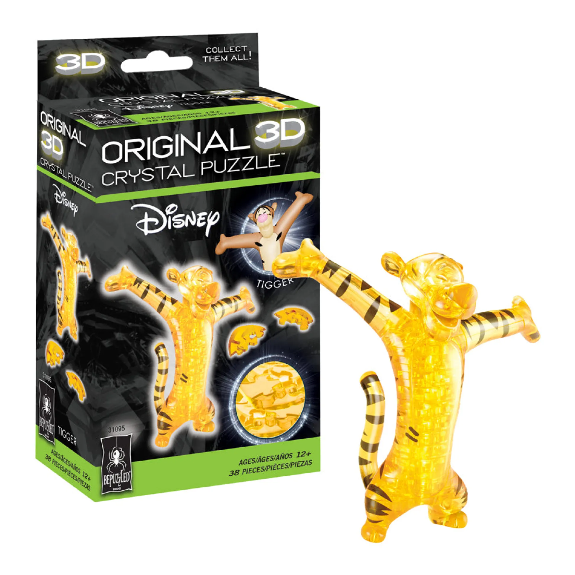 AreYouGame BePuzzled Disney Tigger 3D Crystal Puzzle - 38 pcs* Puzzles