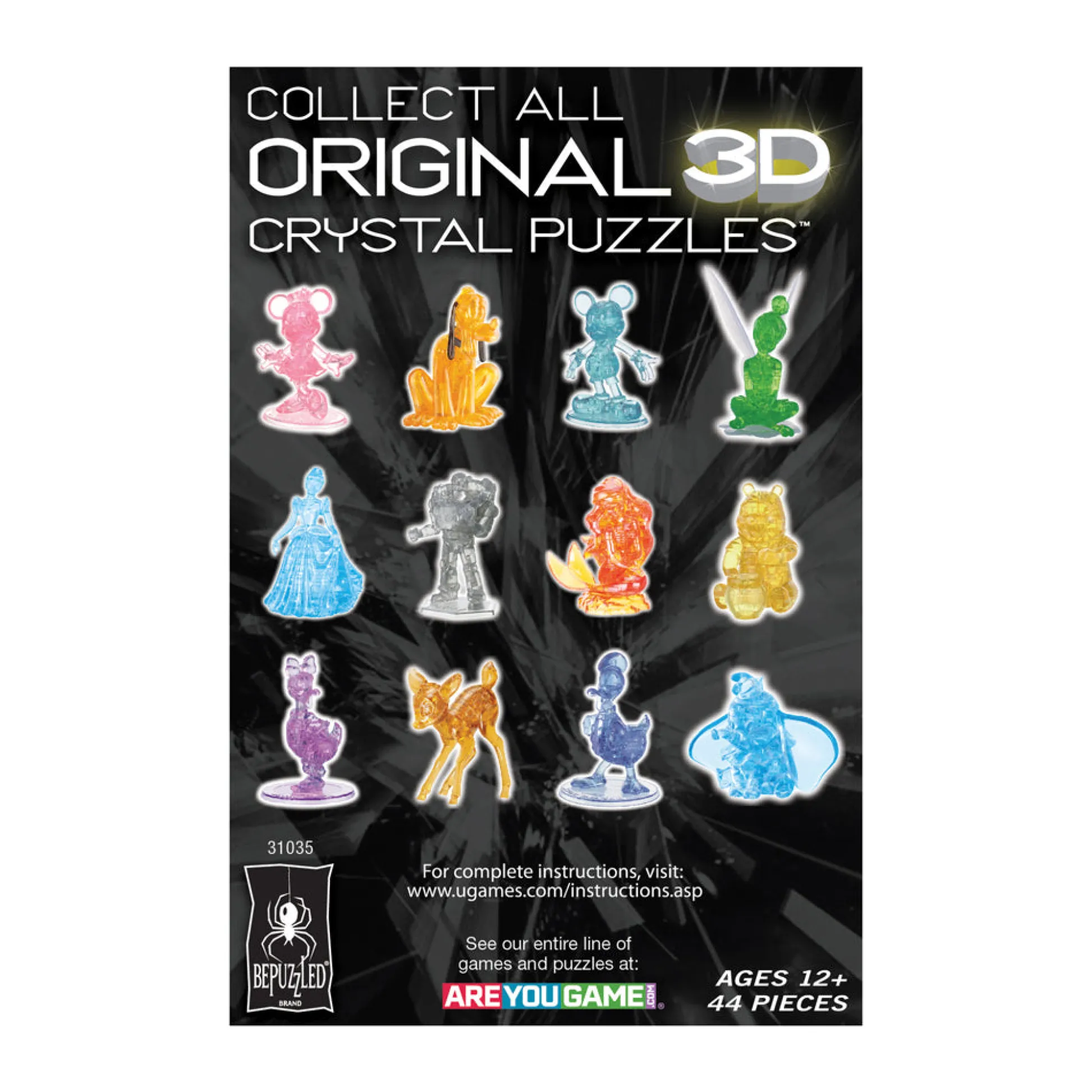 AreYouGame BePuzzled Disney Ursula 3D Crystal Puzzle - 44 pc* Puzzles