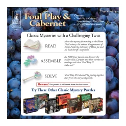 AreYouGame BePuzzled Foul Play & Cabernet Mystery Jigsaw Puzzle - 1000 pc* Puzzles