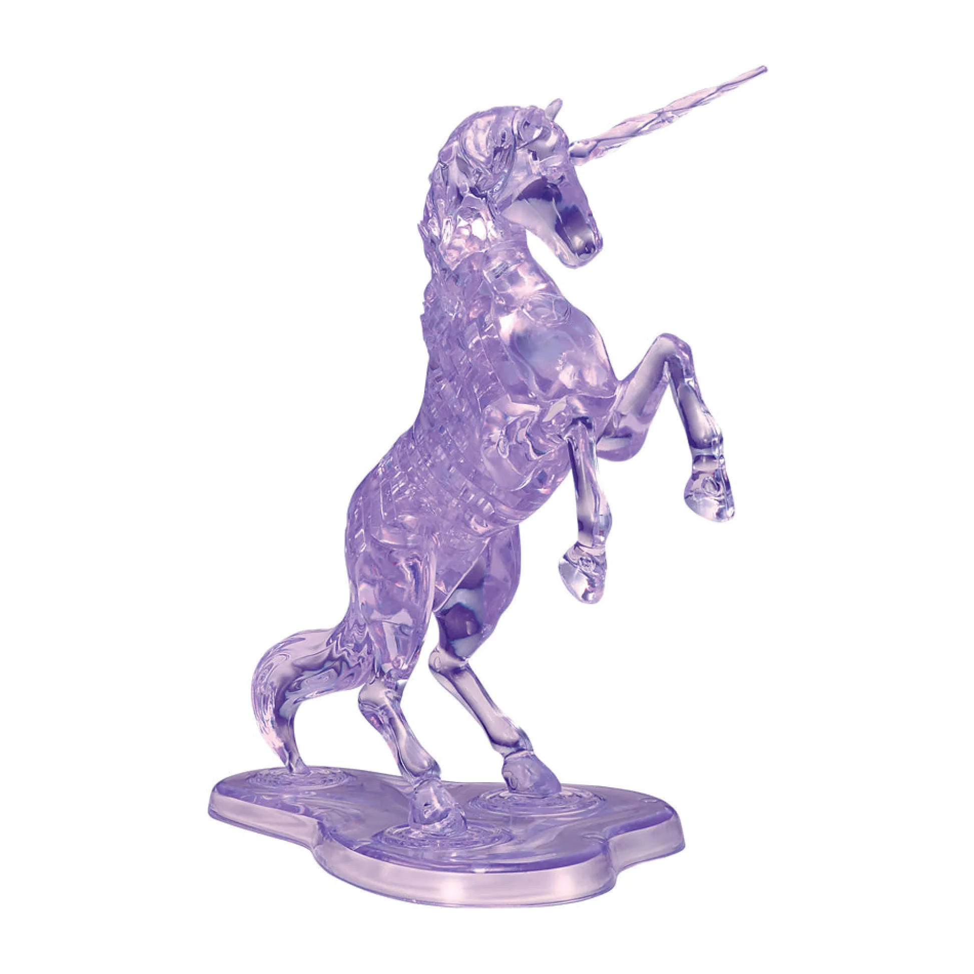 AreYouGame BePuzzled Purple Unicorn Deluxe 3D Crystal Puzzle - 44 pc* Puzzles