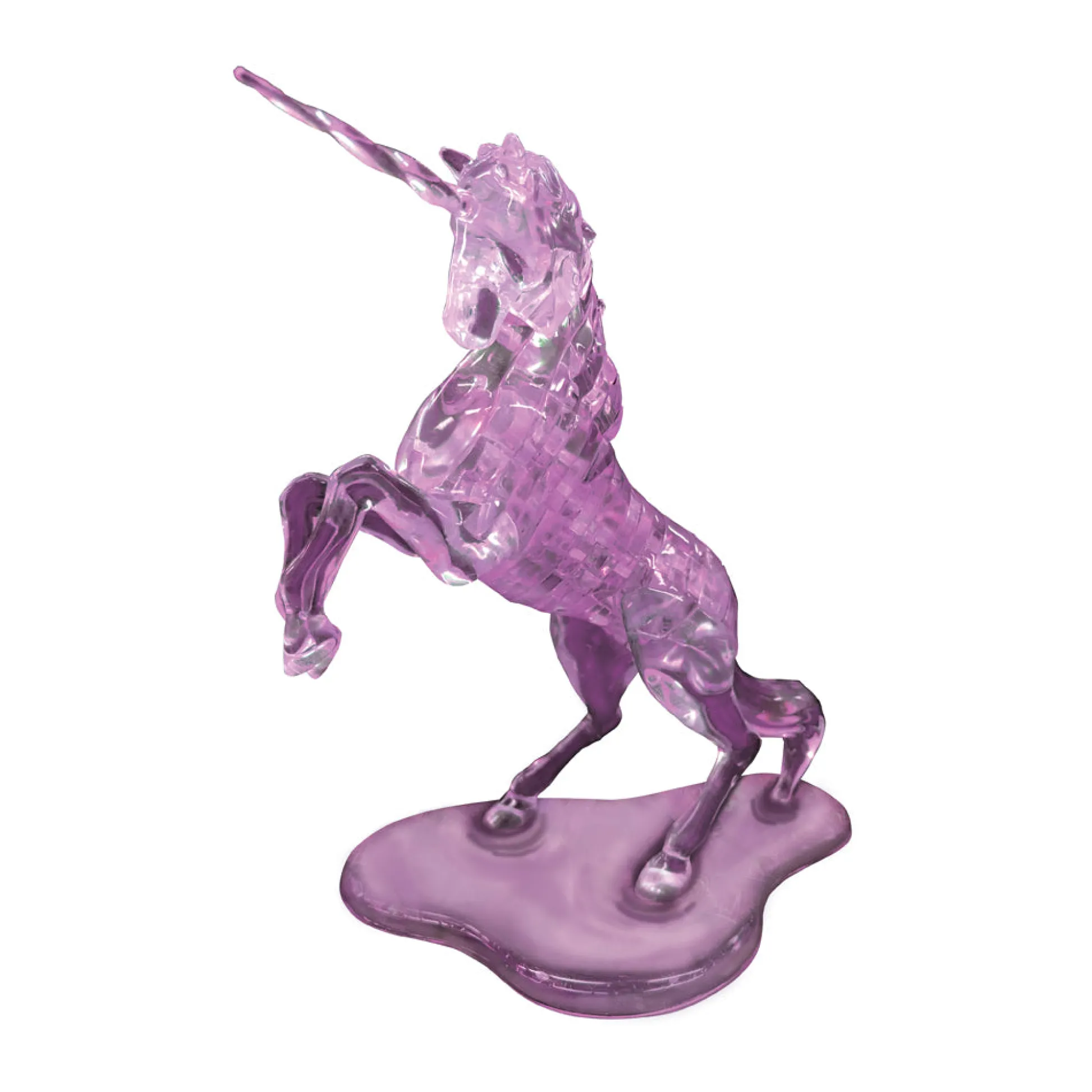 AreYouGame BePuzzled Purple Unicorn Deluxe 3D Crystal Puzzle - 44 pc* Puzzles