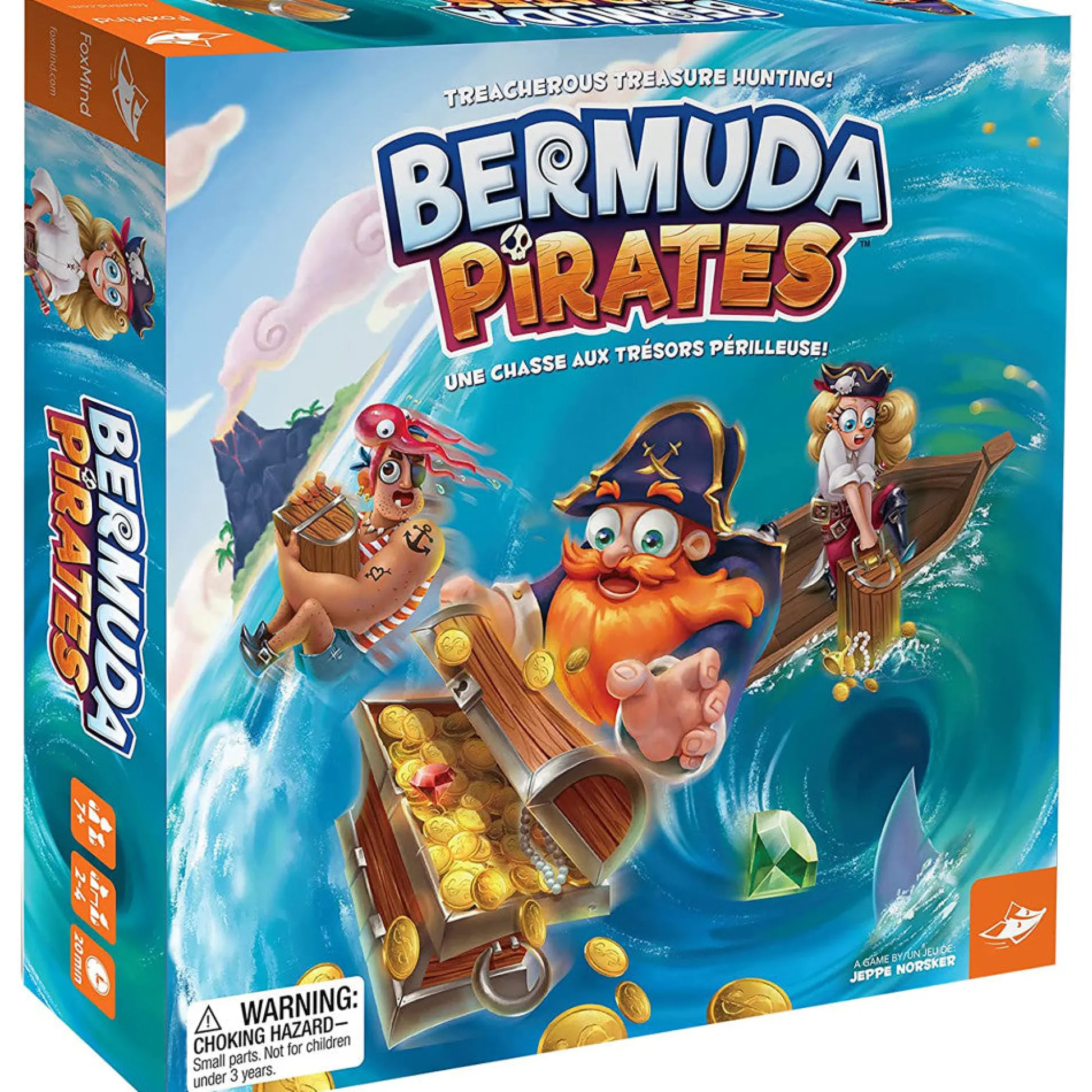 AreYouGame Bermuda Pirates Magnetic Strategy Board Game by FoxMind* Board Games|Role-Playing Games