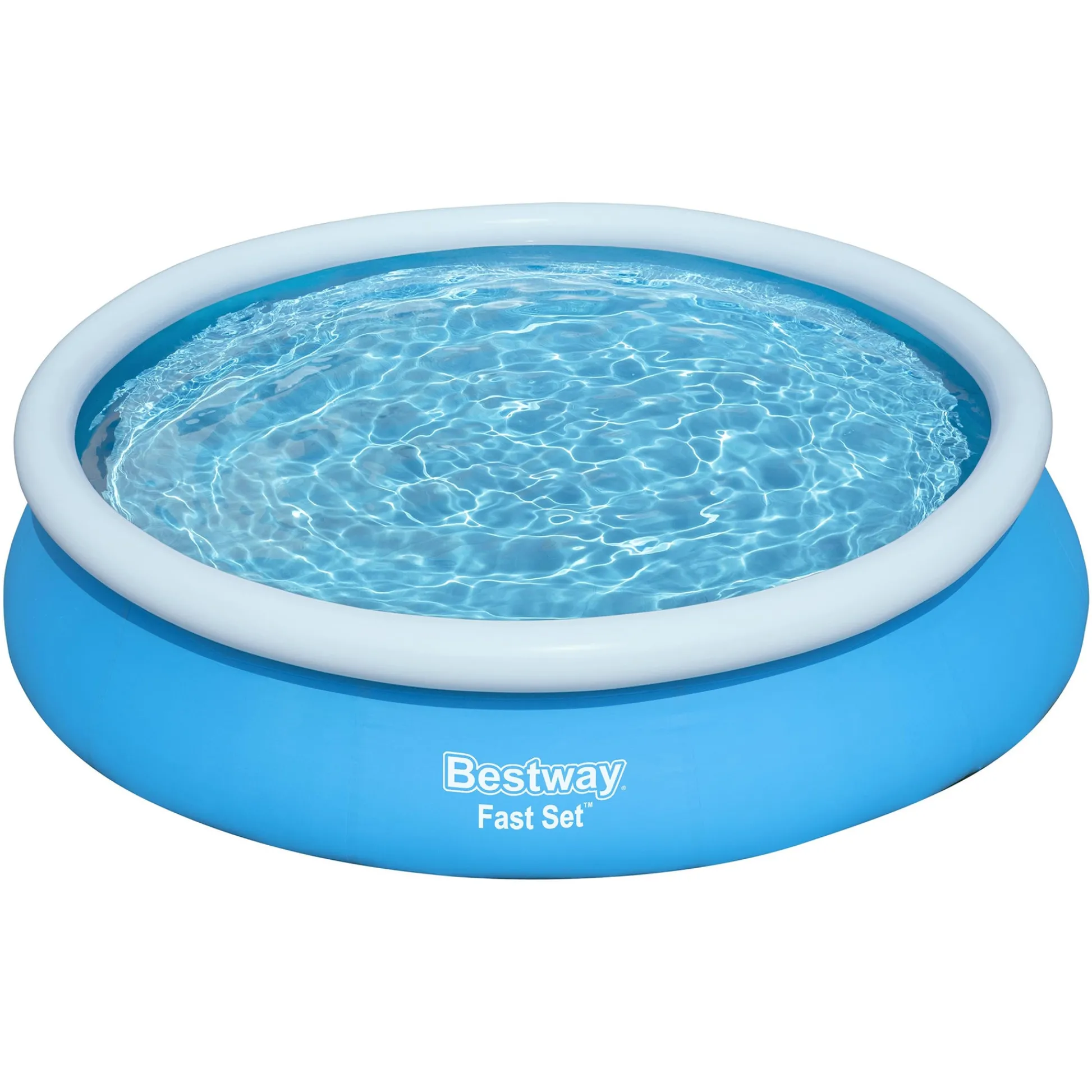Flat River Group Bestway Fast Set Inflatable Pool - 12' x 30" Family Fun Blue Edition* Swimming Pools & Water Toys