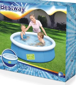Flat River Group Bestway Fast Set Splash Pool for Kids - Blue, 5' x 15"* Swimming Pools & Water Toys
