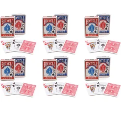 Educators Resource Bicycle Jumbo Index Playing Cards, 6 Colorful Decks* Card Games