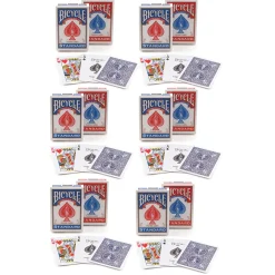 Educators Resource Bicycle Standard Index Playing Cards Multipack - 6 Decks* Card Games