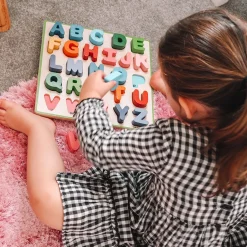 Educators Resource Bigjigs Toys Chunky Alphabet Puzzle - Uppercase Bright Colors* Puzzles|Preschool Education Toys & Activities