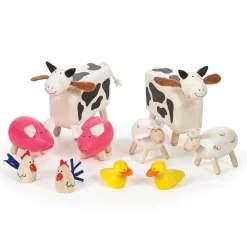 Educators Resource Bigjigs Toys Wooden Farm Animals Set ‚Äì 10 Piece Collection* Animal Figures|Dress Up